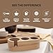 Espresso Tamping Station, ROAST & REVEL, 58MM Portafilter Espresso Accessories, Beech Wood Organizer, Espresso Station, Coffee Tamper Station for Countertop