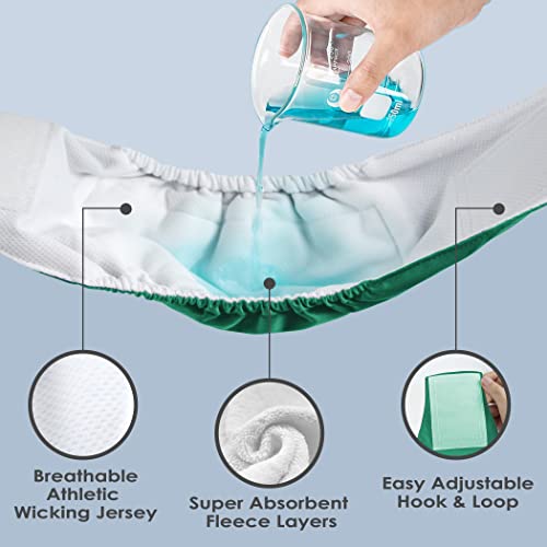 Image of wegreeco Washable Dog Diapers - Washable Male Dog Belly Wrap- Pack of 3 - (Blue,Green,Purple,XX-Large)