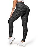 push up pants männer 【Hohe Taille & kein Roll Down】 - Diese Leggings verfügen über quadratische & gerippte Muster, Kompressionsmaterial, hohe Taille und ein 