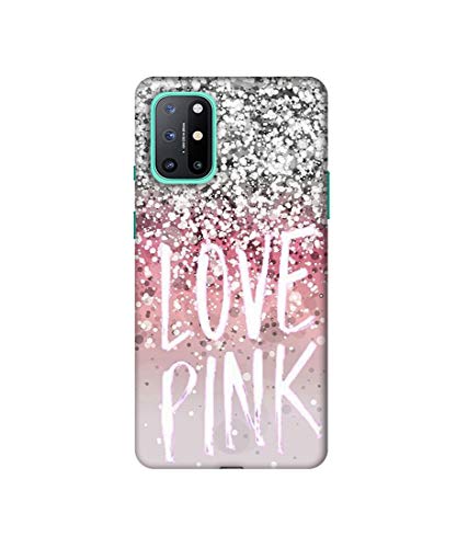 Image of Amazon Brand - Solimo Designer Love Pink 3D Printed Hard Back Case Mobile Cover for OnePlus 8T