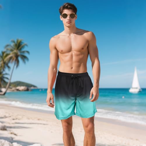 Mens Swim Trunks with Compression Liner, 2 in 1 Quick-Dry 7" Inseam Swimming Trunks for Men4