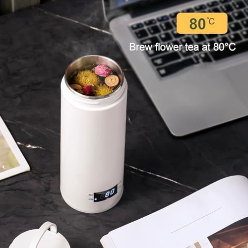 Luqeeg Tetera Eléctrica Portátil 450ml con Control de Temperatura miniatura 5