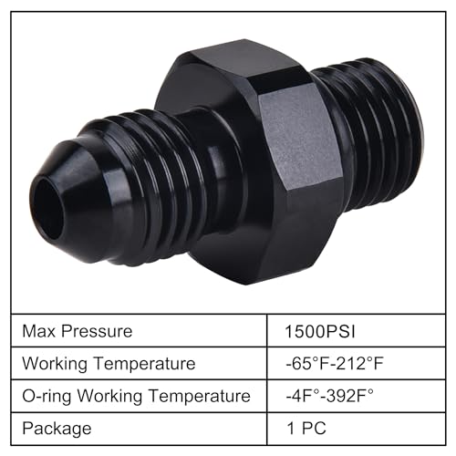 Image of EVIL ENERGY 6AN Flare to AN8 ORB Male O-Ring Fitting Adapter