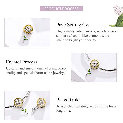 Image of ARTCHARM 925 Sterling Silver Charms Rainbow Ladybird Coffee Cup Rose Love and Guidance Wing Charm Jewelry Gifts for Women