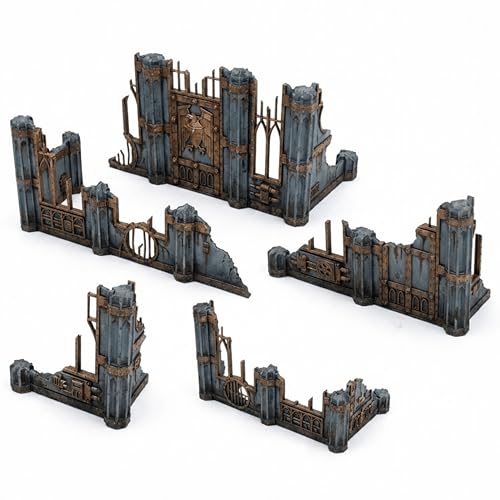 Gothic Sector Ruins Terrain Set: 28mm Scale Scatter Terrain (Ruins)