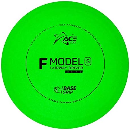 Prodigy Disc Ace Line BaseGrip Glow F Model S | Stable Disc Golf Fairway Driver | Glows in The Dark | Pinpoint Accuracy and Incredible Control | Colors May Vary (170-176g)