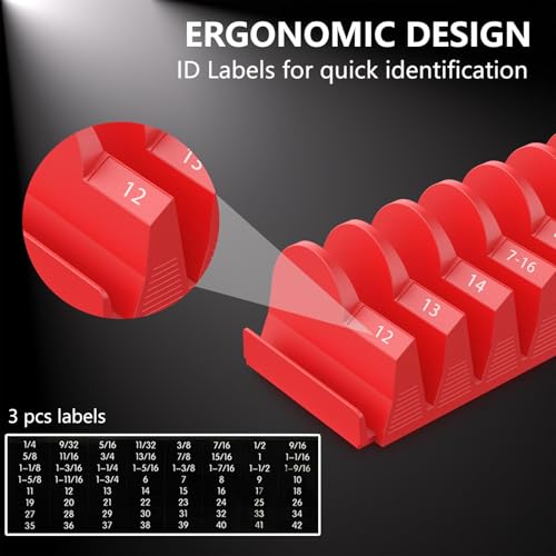 80 pcs Magnetic Modular Wrench Organizer