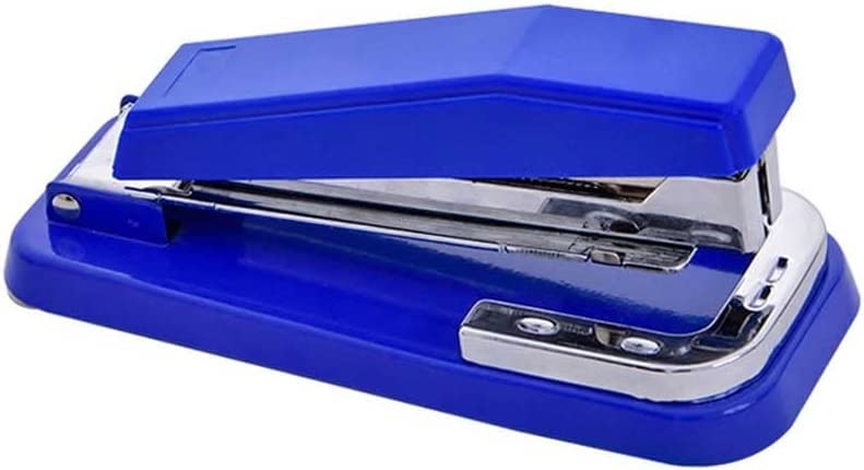 Agrafeuse de Bureau à tête d'agrafeuse rotative à 360 degrés avec Burin d'agrafes for l'école de Papeterie de Bureau (Color : Blue)