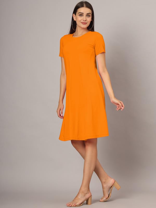 Image of Women's A-Line Cotton Midi Dress