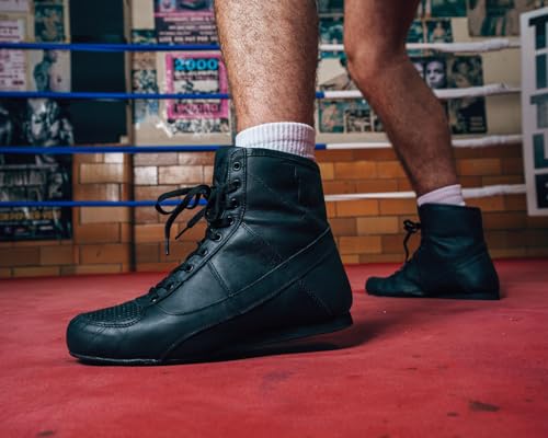 Title Boxing Old School Leather Boxing Shoes2