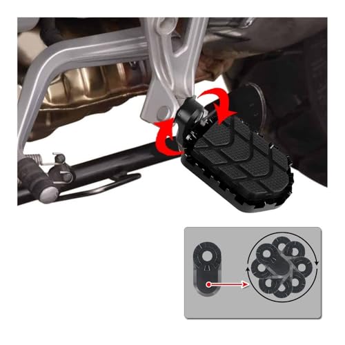 Repose-Pieds Moto Ajustables pour Soulager les Genoux sur R1200GS - 3