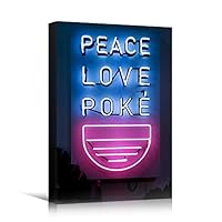 Canvas Wall Art Light Quotes Bedroom Industrial Inspirational Modern Art Multicolor Neon Photography Quotes Urban - 12x18 inches