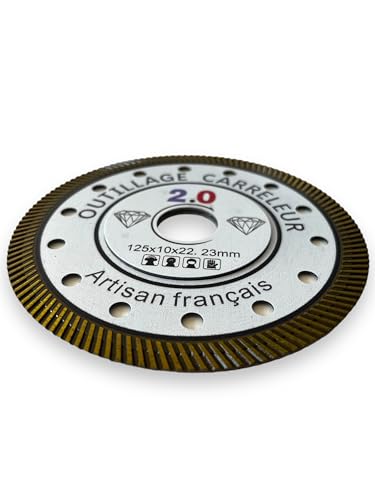 Dekton Diamond Cutting Disc 125 mm – Ultra Thin 1.1 mm – Professional Blade for Tiles, Porcelain, Marble, Stone & Ceramic – Clean Precision Cut – Outillage Carreleur 2.0 - 4