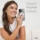 Case-Mate Etui na iPhone'a 16 Plus [kompatybilne z MagSafe] - Błyszczące etui na telefon z płynnym brokatem z ochroną przed upadkiem 3,7 m - magnetyczne etui premium do iPhone'a 16 Plus - srebrny