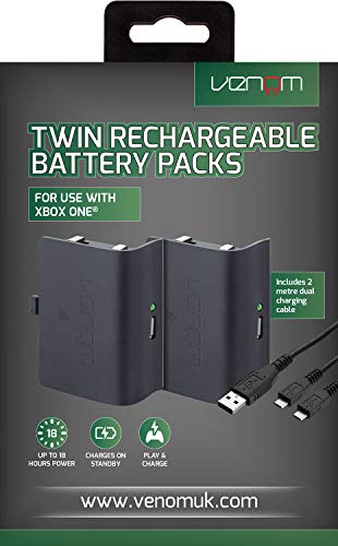 Venom Xbox One Rechargeable Battery Twin Pack: Black (Xbox One)