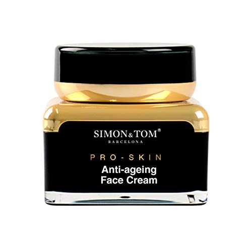 Simon & Tom PRO SKIN - ANTI-AGEING CREMA FACIAL - Nutritiva Anti-edad, anti-arrugas, Rejuvenece y nutre la piel, Efecto Botox, con Vitamina E, 50ml