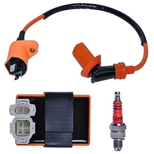 GY6 CDI Ignition Coil Racing Performance for 4-stroke Engines 50cc 125cc 150cc ATV with Spark Plug Go Kart Pit Dirt Bike Parts 6 Pin CDI