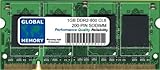 LATENCE CAS: CL5 GLOBAL MEMORY 1Go DDR2 800MHz PC2-6400 200-PIN SODIMM MÉMOIRE RAM pour Ordinateurs Portables