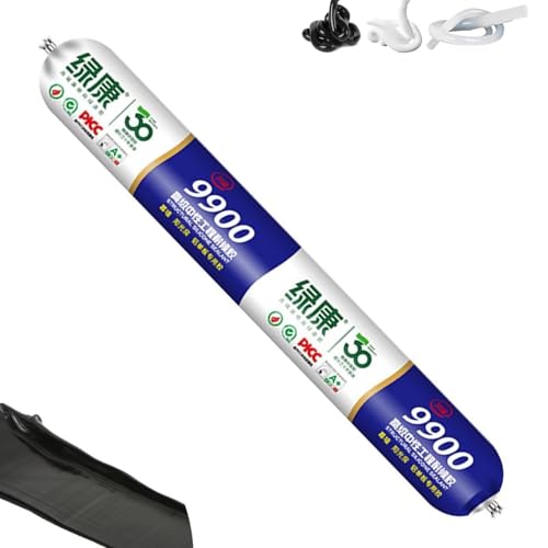 9900 Sealant Waterproof, Silicone Sealant Waterproof 9900, pour les Fissures dans les Toits et les Murs, Solution pour Fissures de Toiture et de Mur (Noir, 1pcs)