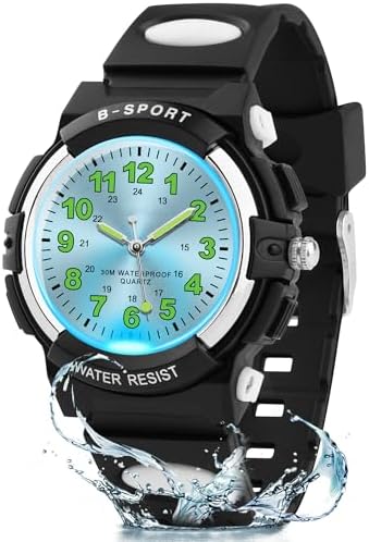 DTKID Kids Watch Boys Girls Waterproof Wristwatch for Ages 5-18