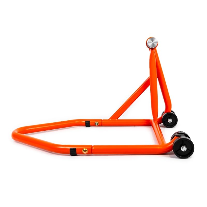 Béquille d'atelier Arriere monobras pour Levage Moto Triumph Tiger Sport Sprint Dayton 955 T595 Speed Triple 97-20/ KTM 1290 SP GT/R 14-23 en axe 27.5mm - Orange