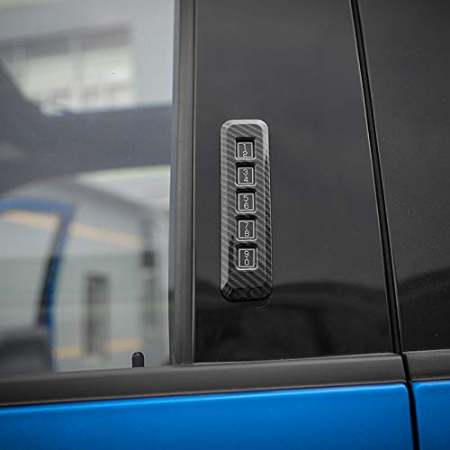 JeCar Carbon Fiber Door Password Code Lock Cover Trim for Ford F150 2015-2023 by JeCar - Image 7