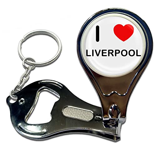 Image of BadgeBeast.co.uk I Love Liverpool - Key Ring Bottle Opener and Nail Clipper