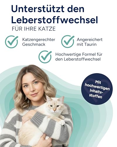 NutriLabs Rascave Hepar Katze Tabletten 90 STK. - Mariendistel & B-Vitamine für Katzen - Leber-Tabletten für Katzen - Gesundheitsprodukte für Katzen - Katzen Nahrungsergänzung mit MSM