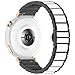 VeveXiao Durable Metal with Ceramic Strap Compatible with Huawei Watch GT 5 Pro 42mm/GT 5 41mm Bands, 18mm Bracelet Ceramic Metal Replacement Band for Huawei Watch GT 4 41mm Women Strap (black white)