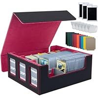 Tolesum Commander Deck Box para MTG con 3pcs 35PT Magnetic Card,