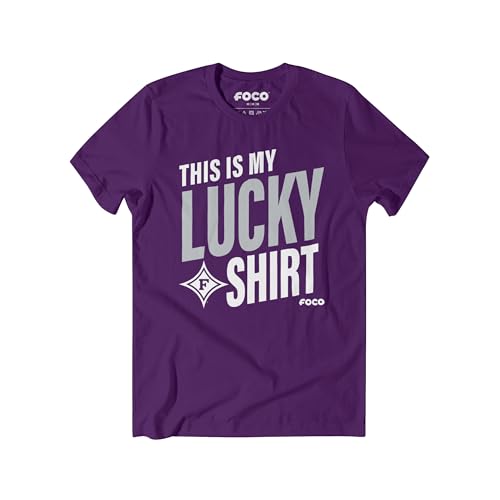 FOCO Furman Paladins NCAA Mens This is My Lucky T-Shirt - Team Purple - S