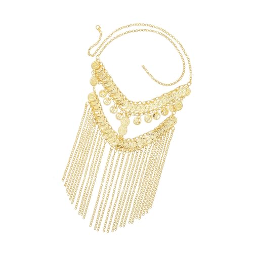 Diadema de velo de moneda, borlas, cadena facial, tocado, danza del vientre, disfraz de Halloween, Navidad, cosplay, cadena de flecos, diadema