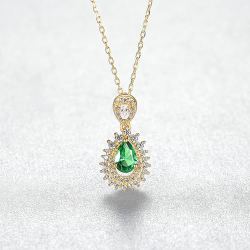 Collier pendentif vert en argent pour illuminer vos tenues chic