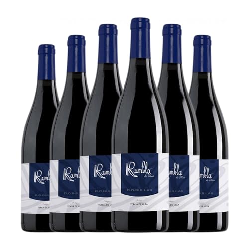 Tercia de Ulea Rambla Monastrell Bullas 75 cl Vino tinto (Caja de 6 Botellas de 75 cl)