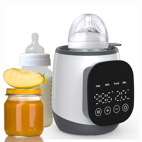 Image of 7-in-1 Fast Baby Bottle Warmer with LCD, Timer and Accurate Temperature Control, Ideal for Breastmilk, Formula, Food Jars and Bags, BPA-Free