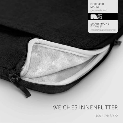 moex Etui na tablet do Samsung Galaxy Tab S11 Ultra, kieszeń z zamkiem błyskawicznym i kieszenią na akcesoria, nylon materiał, miękka wyściółka, etui ochronne, minimalistyczne etui na deskę
