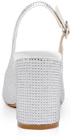 Jewel Badgley Mischka Tatum Slingback Block Heels with Capped Toe - Image 8