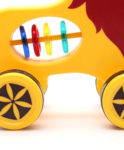 Image of Mini Steps Pull Along Lion Toy - Baby & Toddler Walking Toy, Interactive Fun Gift