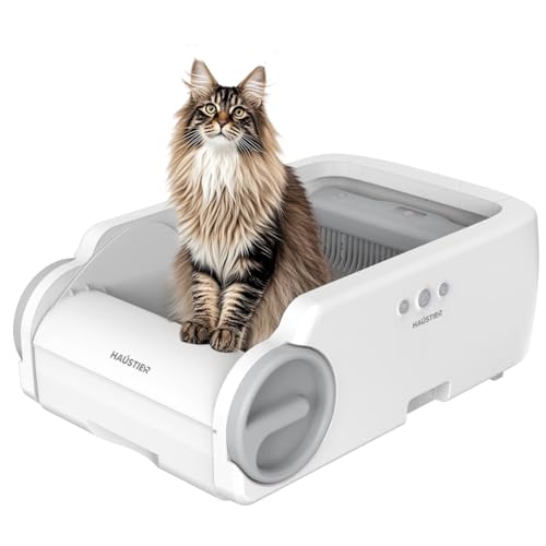 Haustier BLW02 Akıllı Kedi Tuvaleti - APP Kontrollü, Kızılötesi Sensörlü ve 6.5L Geniş Hazne Açık Tasarım