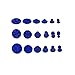 Neatblisser Car Dent Puller Tabs Kit 18PCS - Paintless Dent Repair Pads for Auto Body Hail Damage Door Ding Removal Tools (Blue Glue Pulling Tabs)