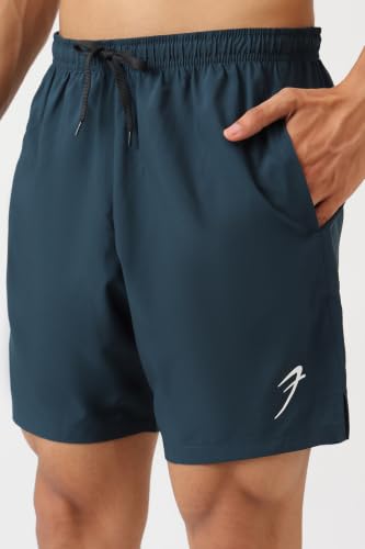Image of FUAARK Double Layer 2 in 1 Sports Shorts with Inner Tights for Men Gym Tight Short with Pocket