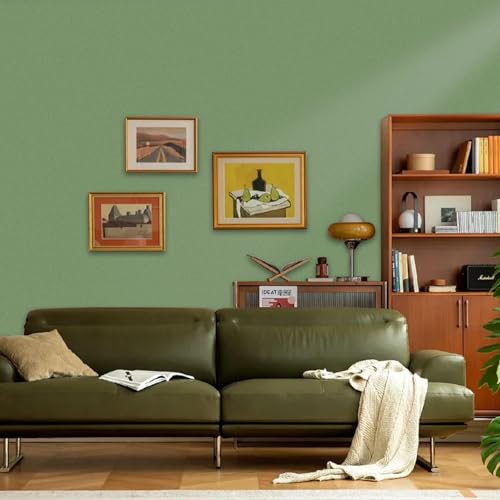 Image of Yancorp 24 inchx394 inch Matte Grass Green Peel and Stick Wallpaper - Self-Adhesive Removable Contact Paper for Cabinets & Drawers