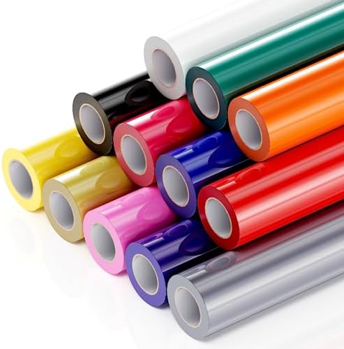 QuuCut Heat Transfer Vinyl Bundle – 12 Sheets (12"x10") Watercolor & Pastel HTV For Cricut, Silhouette - View #7