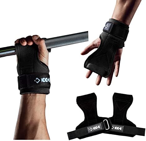 kcross Weight Lifting Wrist Wraps Weight Lifting Straps for Weightlifting, Weight Lifting Gloves for Women and Men, Leather Lifting Wrist Straps for Deadlift, Powerlifting…