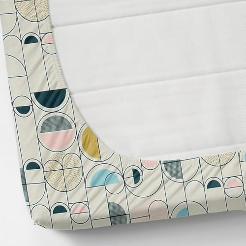 Image of Jashan Super Soft Glace Cotton Fabric 300 TC All Around Elastic Fitted Elegent Design King Size Double Bed Bedsheet with 2 Pillow Covers Fits Upto Mattress of 10 Inche,Size-72 x 78 x 10 Inche-Multi