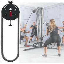 Endless Rope Trainer, Portable Cable Pulley Machine with Adjustable Resistance, Home Gym Equipment,for Grip, Arms, Back, Body Coordination Exercises Red