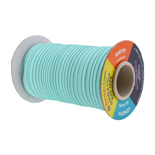 image for Mandala Crafts 55 Yards 1/4 Inch Mint Double Fold Bias Tape for Sewing