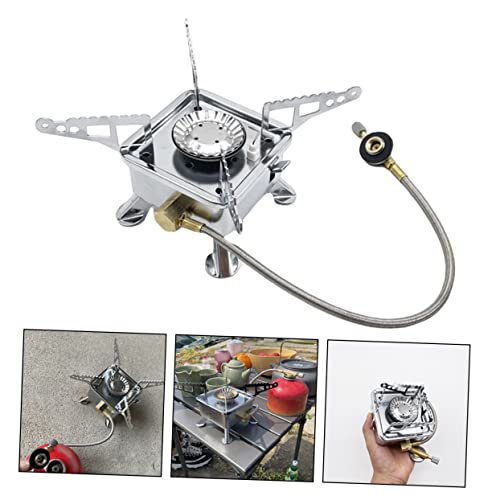 Brûleur de camping Toddmomy réchaud extérieur coupe-vent en inox - 6