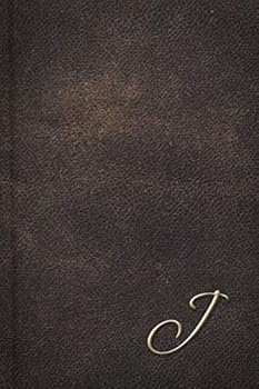 J: Leather Look Monogram Letter Journal (Elegant Personalized Notebook)