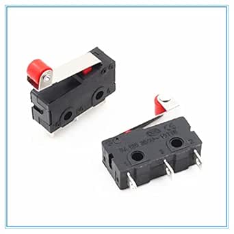 GALSOR Rocker Switch 10 Pcs Mini Micro Limit Switch Roller Lever Arm ...